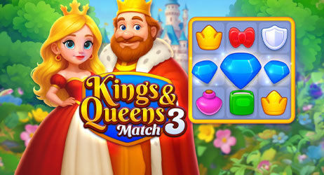 Source of Kings & Queens Match 3 Game Image