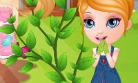 Baby Learns Gardening