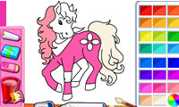 Pony coloring game
