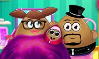 Pou Girl and the New Born Baby