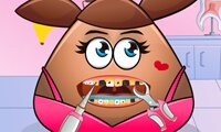 Pou Girl Tooth Problems