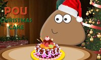 Pou Christmas Cake