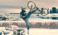 Winter BMX Jam: Stunt Bike Game