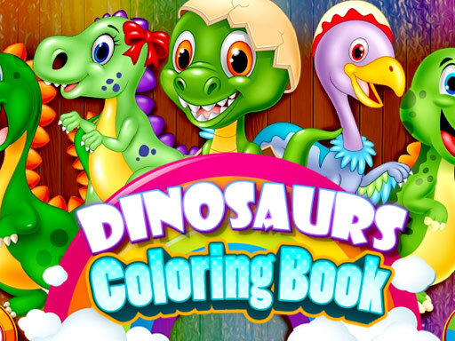 Libro da colorare con i dinosauri