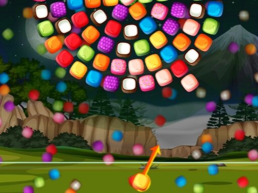 Bubble-Shooter: Süßigkeitenrad