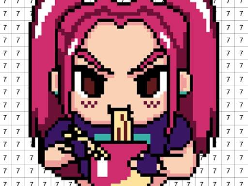 Pixel Number DIY Coloring